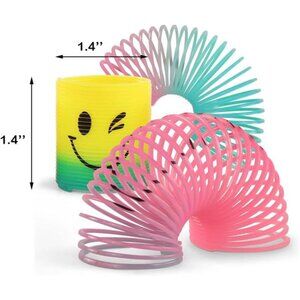 Toys | 3 Pack Spring Rainbow Magic Fidget Stress Coil Mini Springs Bulk ...